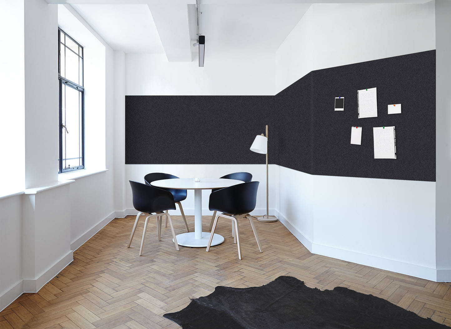 ECOfelt. Acoustic wool felt, easy to install, with a film-coated adhesive surface on the back